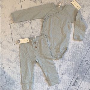 Quincy Mae Pointelle Kimono and Pants set